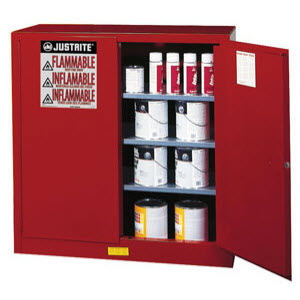 JUSTRITE 893011 40 Gallon Sure-Grip EX Safety Cabinet for Combustibles: Paint and Ink