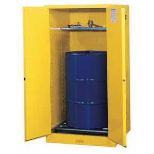 JUSTRITE 896200 55 Gallon Sure-Grip EX Drum Storage Cabinet for Flammables and Hazardous Waste