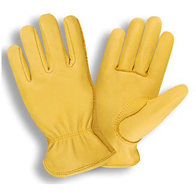 Cordova 9000 Unlined Premium Natural Yellow Deerskin Leather Drivers Gloves