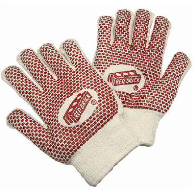 Memphis Glove 9460K RED BRICK Heavy-Weight Premium 2-Ply Loop-In Terrycloth Gloves: Knit Wrists