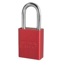 American Lock 1106RD American Lock Red Padlock With 1 1/2\" Solid Aluminum Body 1 1/2\" Shackle (Keyed Differently)