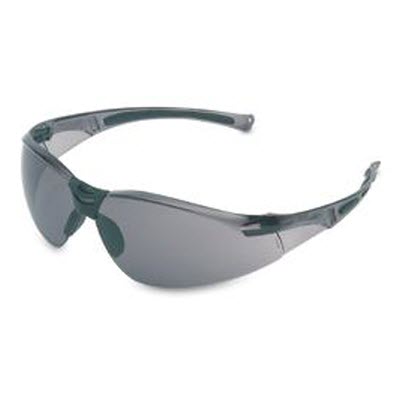 SPERIAN A801 A800 Series Safety Glasses: Smoke/Gray Lens Wraparound Frame