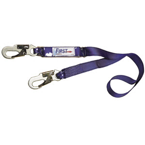 DBI Sala 1341001 PROTECTA  FIRST 6\' Shock Pack Single-Leg Lanyard: (2) 3/4\" Snap Hooks