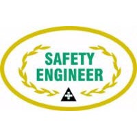 Safety Stickers Safety Engineer 3\" Oval Safety Sticker Accuform LHTL368