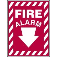 Fire Safety Signs Fire Alarm Signs Accuform MFXG904VP Safety Signs