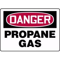 Chemical Sign Danger Propane Gas Signs Accuform MCHL235VP Safety Signs
