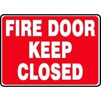 Fire Safety Signs Fire Door Keep Closed Signs Accuform MEXT510VP Safety Signs
