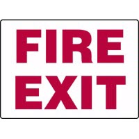 Fire Safety Signs Fire Exit Signs Accuform MEXT922VP Safety Signs