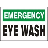 First Aid Signs Emergency Eye Wash Signs Accuform MFSD913VP Safety Signs