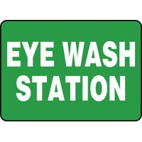 First Aid Signs Eye Wash Station Signs Accuform MFSD988VP Safety Signs
