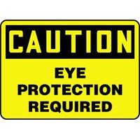 PPE Signs Caution Eye Protection Required Signs Accuform MPPA615VP Safety Signs