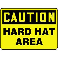 PPE Signs Caution Hard Hat Area Signs Accuform MPPA613VP Safety Signs