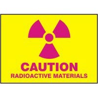 Radiation Signs Caution Radioactive Materials Signs Accuform MRAD502VP Safety Signs