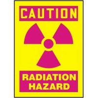 Radiation Signs Caution Radiation Hazard Signs Accuform MRAD700VP Safety Signs