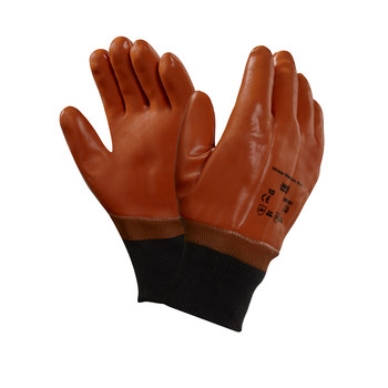 Ansell 23-191-10 Size 10 Brown Winter Monkey Grip Cold Weather Gloves