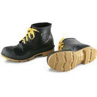 Bata Shoe 86104-08 Onguard Industries Size 8 Polyblend Black 6\" PVC Workshoes With Cleated Outsole And Steel Toe