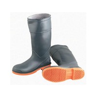 Bata Shoe 87982-9 Onguard Industries Size 9 SureFlex Gray And Orange PVC Kneeboots With Safety-Loc Outsole And Steel Toe