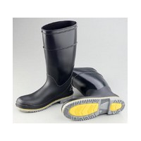 Bata Shoe 89908-8 Onguard Industries Size 8 Flex 3 Black PVC Kneeboots With Power-Lug Outsole And Steel Toe