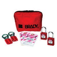 Brady USA 105969 Brady Personal Padlock Pouch With 2 Keyed-Alike Safety Padlocks