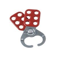 Brady USA 65375 Brady Red Vinyl-Coated High Tensile Steel Lockout Hasps With 1" Diameter Jaws