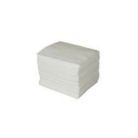 Brady USA BPO100 Brady 15\" X 17\" White 1-Ply Meltblown BASIC Oil Only Heavy Weight Absorbent Pad (100 Per Bale)