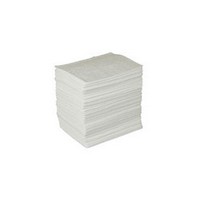 Brady USA BPO200 Brady 15" X 17" White BASIC Meltblown Oil Only Light Weight Sorbent Pad (200 Per Bale)