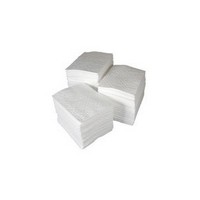 Brady USA BPO500 Brady 15\" X 17\" White BASIC Meltblown Oil Only Light Weight Sorbent Pad (100 Per Bale)