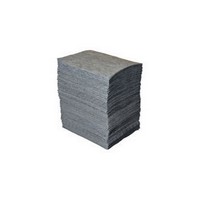 Brady USA BPU200 Brady 15\" X 17\" Gray BASIC Meltblown Universal Light Weight Sorbent Pad (100 Per Bale)