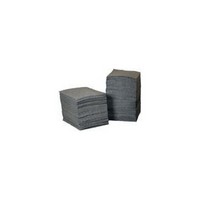 Brady USA BPU500 Brady 15\" X 17\" Gray BASIC Meltblown Universal Light Weight Sorbent Pad (100 Per Bale)