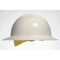 Bullard 33WHP Bullard White Classic Model C33 Full Brim Hardhat WIth 6 Point Pinlock Suspension