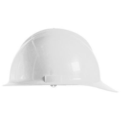 Bullard C30WHR Classic Series White HDPE Flex-Gear 6-Point Ratcheting Suspension Cap Style Hardhat