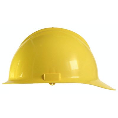 Bullard C30YLR Classic Series Yellow HDPE Flex-Gear 6-Point Ratcheting Suspension Cap Style Hardhat