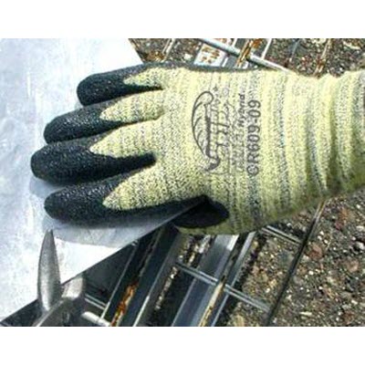 Global Glove CR609 Tsunami Grip Tuff Hybrid 13 Gauge Black Nitrile Coated Foam Kevlar Gloves