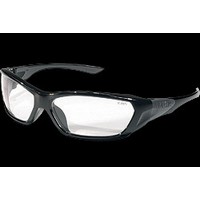 Crews Safety Products FF120 Crews ForceFlex Safety Glasses With Opaque Black Thermo Plastic Urethane (TPU) Frame And Clear Polyc