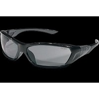 Crews Safety Products FF122 Crews ForceFlex Safety Glasses With Opaque Black Thermo Plastic Urethane (TPU) Frame And Gray Polyca