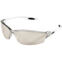 Crews Safety Products LW219 Crews Law 2 Safety Glasses With Clear Frame, Clear Indoor/Outdoor Mirror Polycarbonate Duramass Scra