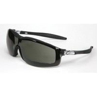 Crews Safety Products RT112AF Crews Rattler Safety Glasses With Black Frame And Gray Duramass Anti-Scratch Anti-Fog Lens