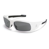 Crews Safety Products SR122AF Crews Swagger Safety Glasses With Polished White Polycarbonate Frame And Clear Polycarbonate Duram