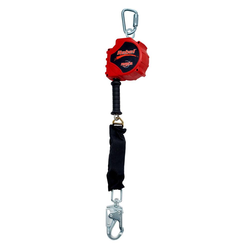 3M DBI Sala 3590019 PROTECTA Rebel 15' 3/16" Galvanized Cable Retractable Lifeline: Snap Hook: Carabiner