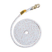 DBI/SALA 1202844 DBI/SALA 5/8" X 100' Polyester/Polypropylene Rope Lifeline Assembly With Self Locking Snap Hook At One End