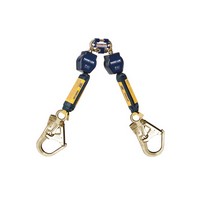 DBI/SALA 3101280 DBI/SALA Nano-Lok Twin Leg Self Retracting Lifeline With Quick Connector Anchorage Connection And Two Steel Reb