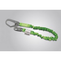 Honeywell 219M-Z7/6FTGN Miller 6\' Green Single Leg Manyard II Shock-Absorbing Stretchable Web Lanyard With Locking Snap Hook