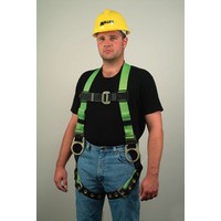 Honeywell 650T-58/UGK Miller Universal Green HP Series Non-Stretch Full Body Harness With Back And Side D-Rings
