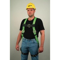 Honeywell 850T/UGK Miller Universal Green HP Series Non-Stretch Full Body Harness With Back D-Rings, Mating Leg And Chest Strap