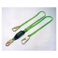 Honeywell 8798B-6FTGN Miller 6\' Green Two Leg BackBiter Lanyard With SofStop Shock Absorber With 1 Locking Snap Hook