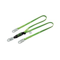 Honeywell 8798T-Z7/6FTGN Miller 6\' Green Two Leg HP Lanyard With SofStop Shock Absorber With 3 2 1/2\" Locking Rebar Hooks Z359