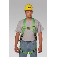 Honeywell P950QC-7/UGN Miller Universal Green Python Ultra Full Body Harness With DuraFlex Webbing, Front And Side D-Rings