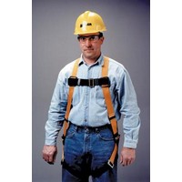 Honeywell T4000/UAK Miller Universal Size Titan T-Flex Stretchable Polyester Full Body Harness With Back D-Ring, Matting Should S