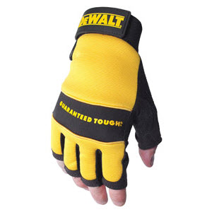 RADIANS DeWalt DPG230 Fingerless Mechanics Work Gloves