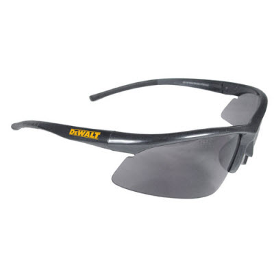 RADIANS DeWalt DPG51-2D Radius Safety Glasses: Smoke/Gray Lenses Black Frame